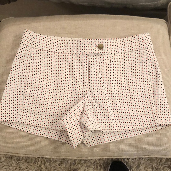 J crew red and blue polka dot shorts. Size 0 - Picture 1 of 4